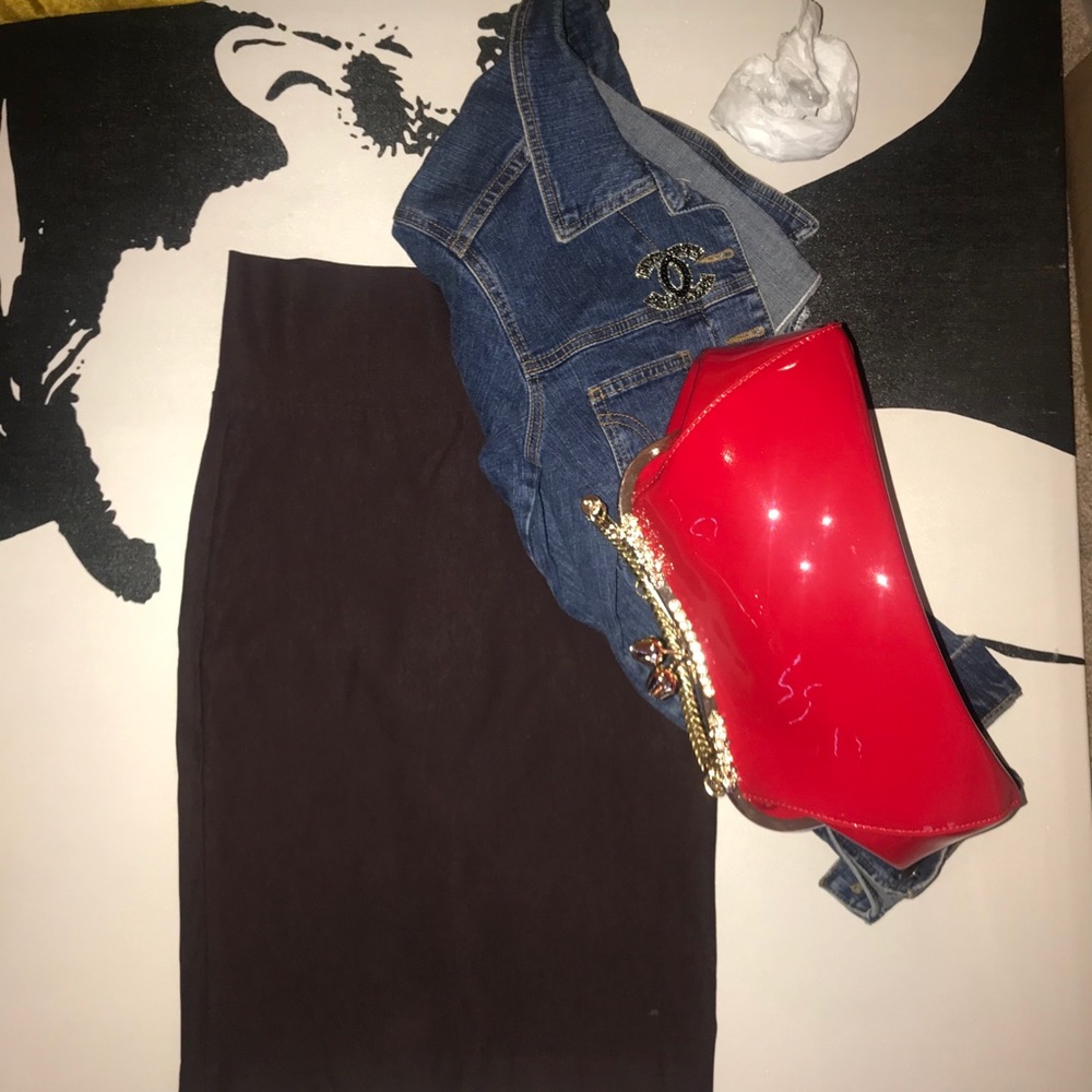 LVL X | Chocolate Brown Pencil Skirt